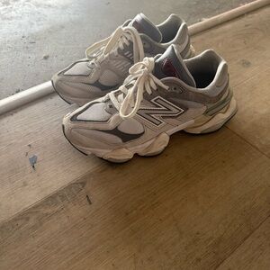 New Balance White and Gray Athletic Shoes